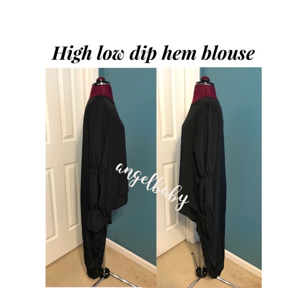 Last one! Cute and sexy high low top in black. - Picture 4 of 16